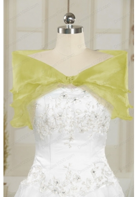 most popular Yellow Quinceanera Gowns with Beading and Ruffles