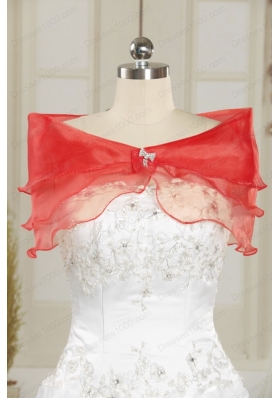 fashionable Red Quinceanera Dresses With  Beading and Ruffles for 2015