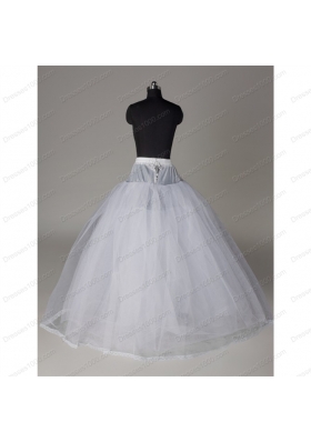 Fashionable Organza Ball Gown Floor-length Petticoat in White