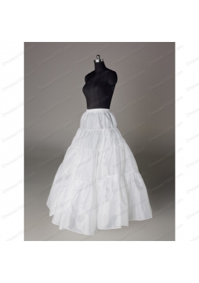 Luxurious Organza Ball Gown Floor-length White Petticoat