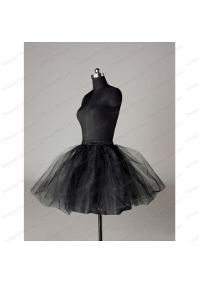 Modern Organza Mini Length Petticoat in Black