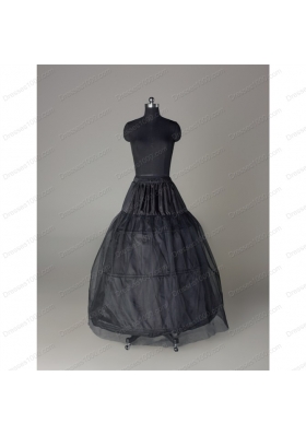 Unique Organza Ball Gown Floor-length Black Petticoat