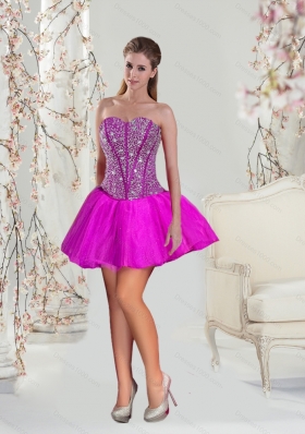 2015 Spring Detachable and Fashionable Sweet 16 Dresses with Beading and Ruffles