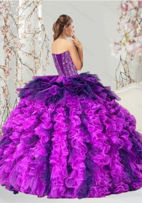 Detachable Multi Color Sweet 16 Dresses with Beading and Ruffles for 2015