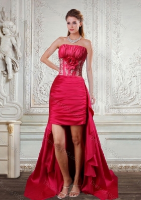 Detachable Appliques and Pick Ups Quinceanera Dress in Red