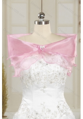 Pretty Rose Pink Quince Dresses with Ruffles and Beading for 2015