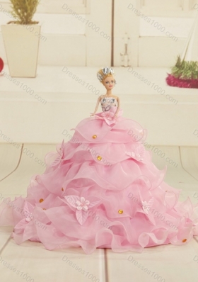 2015 Designer Hot Pink Quinceanera Dresses with Beading and Ruffles