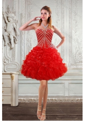 2015 Fashionable Quinceanera Dresses With Beading and Ruffles