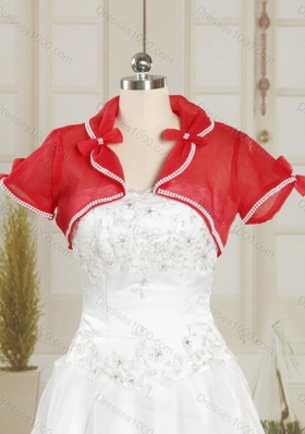 2015 New Style Fashionable Red Quinceanera Dresses with Beading and Ruffles