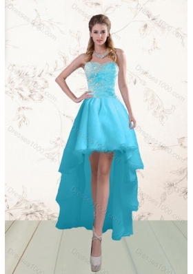 2015 Beautiful Appliques Sweet Sixteen Dresses with Beading and Ruffles