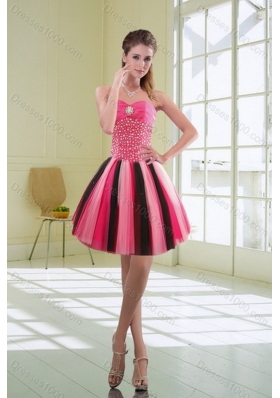 Beautiful 2015 Beading Sweet Sixteen Dresses in Multi Color