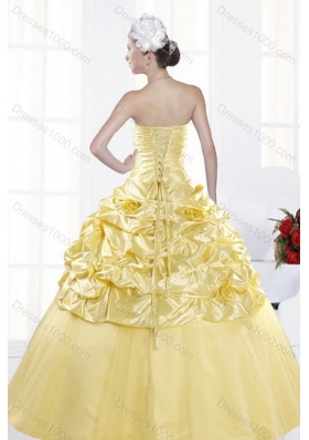 Most Popular Strapless Beading Sweet Sixteen Dresses for 2015