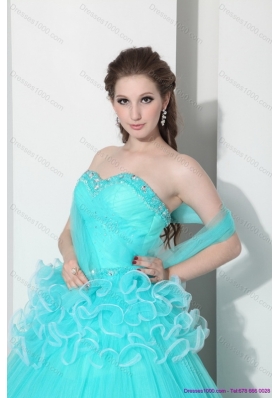 Perfect Sweetheart Quinceanera Dresses with Ruffled Layers and Beading