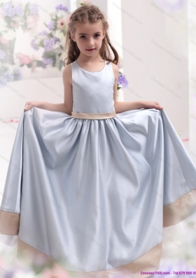 Silver Scoop 2015 Comfortable Little Girl Pageant Dress with Waistband