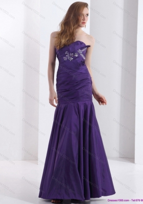 2015 Popular Prom Dresses with Beading and Ruching