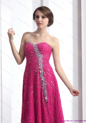 2015 Pretty Sweetheart Floor Length Prom Dress with Beading