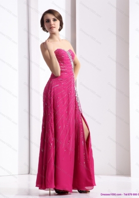 2015 Pretty Sweetheart Floor Length Prom Dress with Beading