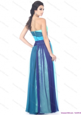 Sexy Multi Color Sweetheart Prom Dresses with Ruffles and Beading