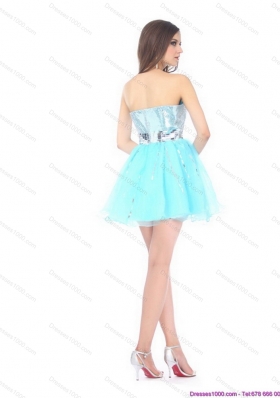 2015 The Super Hot Sweetheart Light Blue Prom Dress with Sequins