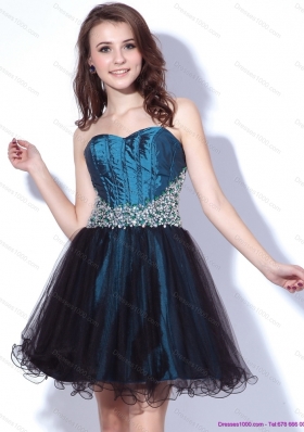 Multi Color Sweetheart Sequined and Ruffled Prom Dresses for 2015