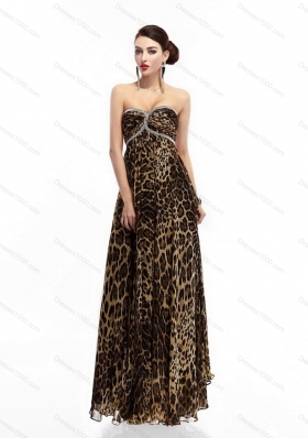 Sexy Sweetheart Leopard Floor Length Prom Dress for 2015