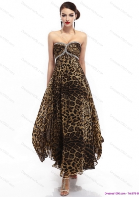 Sexy Sweetheart Leopard Floor Length Prom Dress for 2015