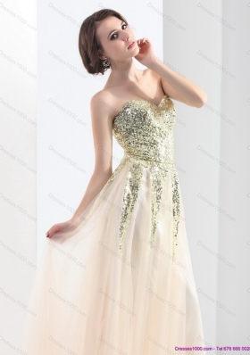 2015 Sweetheart Empire Prom Dress with Sequin