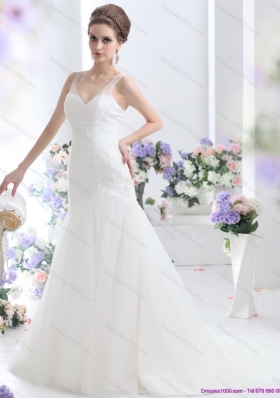 2015 New Style A Line Wedding Dress with Lace