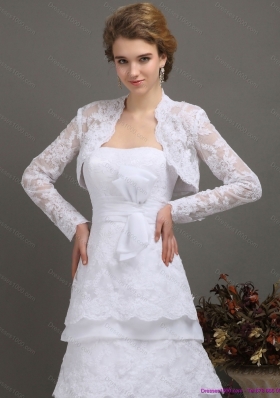 2015 New Style Sweetheart Wedding Dress with Lace and Bowknot