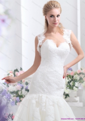 2015 Elegant Sweetheart Wedding Dress with Lace