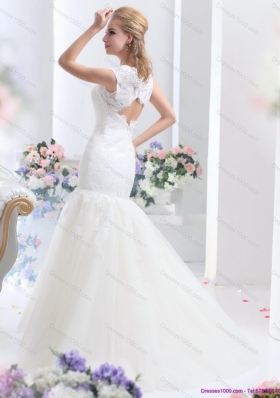 2015 Elegant Sweetheart Wedding Dress with Lace