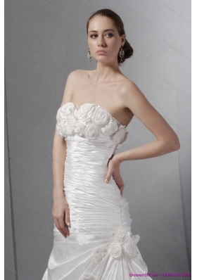 2015 Top Selling Sweetheart Wedding Dress with Court Train