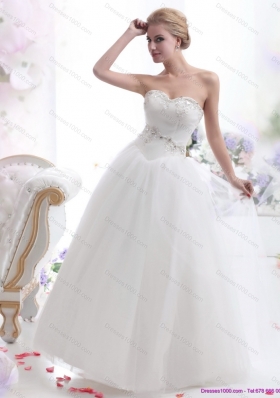 2015 Top Selling Sweetheart Wedding Dress with Paillette