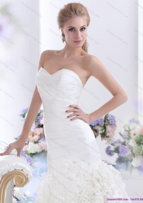 2015 Top Selling Sweetheart Wedding Dress with Ruching