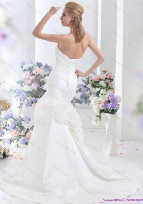 2015 Top Selling Sweetheart Wedding Dress with Ruching