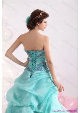 2015 Perfect Sweetheart Floor Length Quinceanera Dresses with Appliques