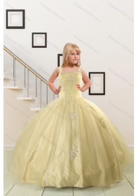 2015 Beautiful Sweetheart Champagne Quinceanera Dress and Pink Dama Dresses and Straps Ball Gown Little Girl Dress