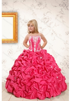 2015 Pick Ups Red Quinceanera Dress and Yellow One Shoulder Prom Dresses and  Cute Red Little Girl Dress