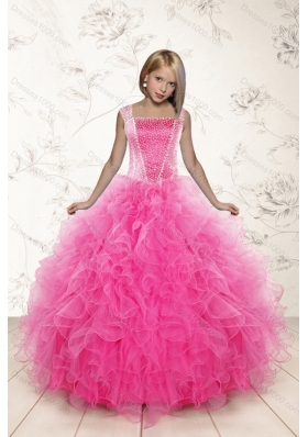 Beading and Ruffles Ball Gown Quinceanera Dress and Long Dama Dresses and  Beading and Ruffles Little Girl Dress