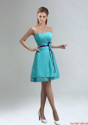 New Style Knee Length Dama Dresses for 2016 Fall