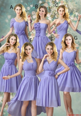 Fashionable Hand Made Flowers Bridesmaid Dresses with A Line