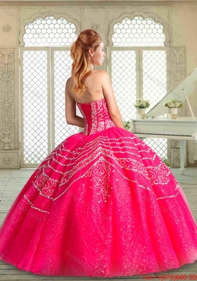 Most Popular Sweetheart Quinceanera Gowns with Beading and Appliques