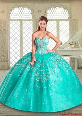 Most Popular Sweetheart Quinceanera Gowns with Beading and Appliques