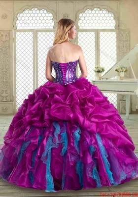 Popular Sweetheart Quinceanera Gowns with Pick Ups and Ruffles