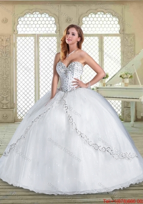 The Super Hot Beading Quinceanera Gowns in Aqua Blue