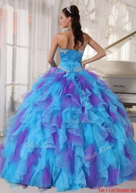 Spring Pretty Ball Gown Beading and Appliques Quinceanera Dresses