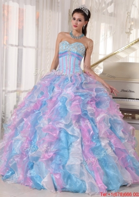 Beautiful Sweetheart Ruffles and Appliques Quinceanera Dresses