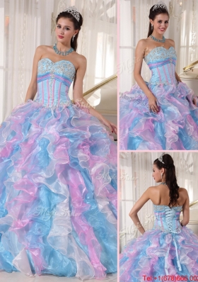 Beautiful Sweetheart Ruffles and Appliques Quinceanera Dresses