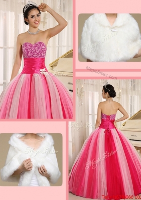 Fall Best Selling Strapless Lace Up Quincanera Dresses in Multi Color