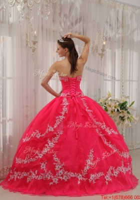 New Style Ball Gown Sweetheart Appliques Quinceanera Dresses